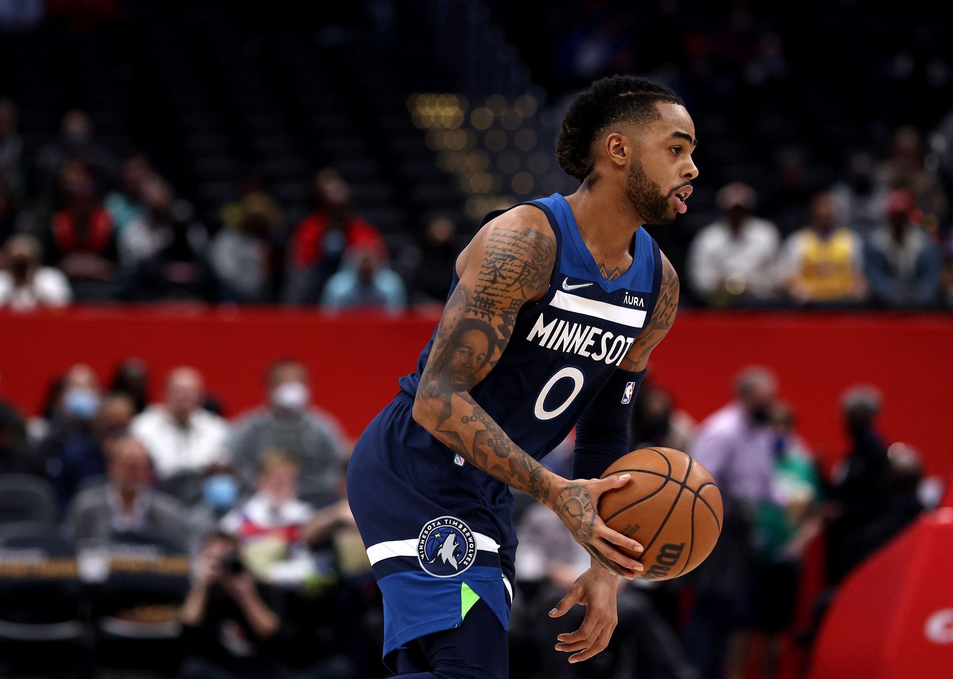 D&#039;Angelo Russell in action for the Minnesota Timberwolves