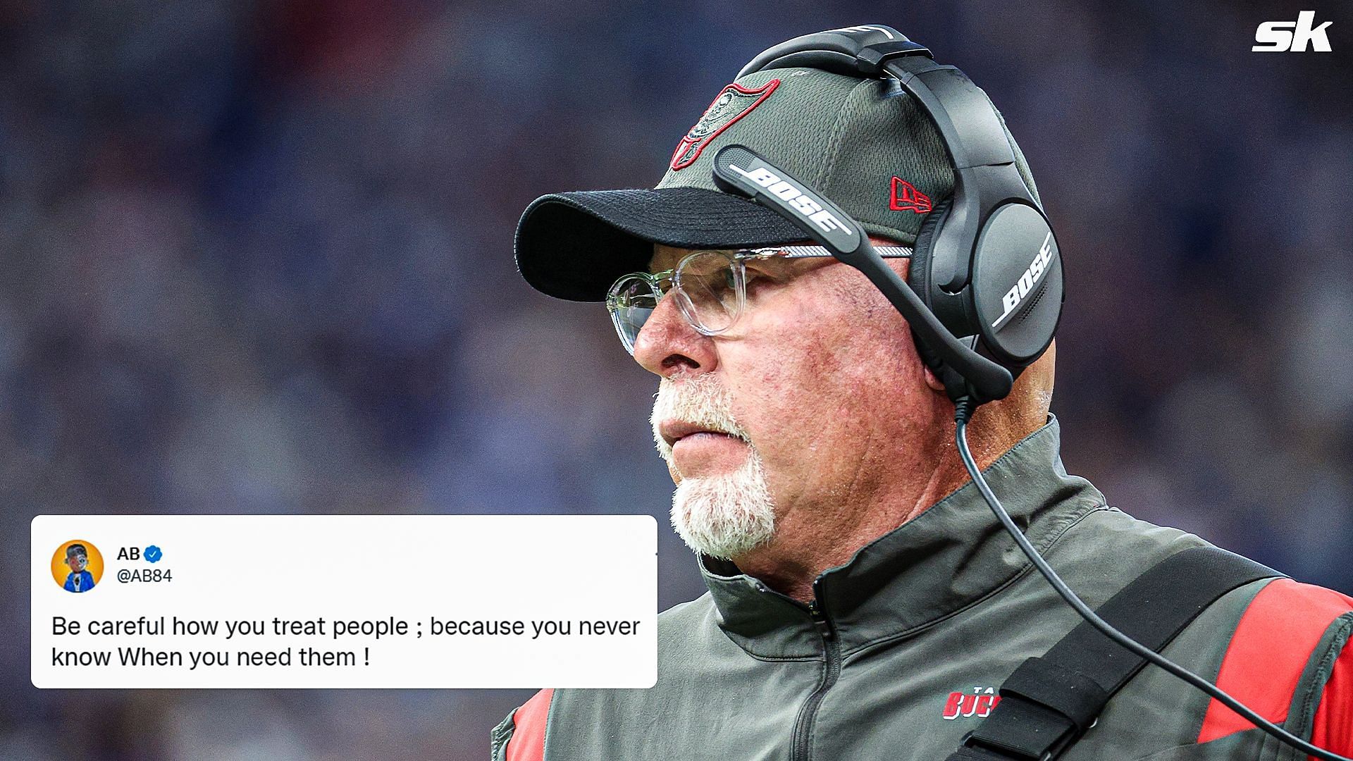Bruce Arians, head coach of the Tampa Bay Buccaneers