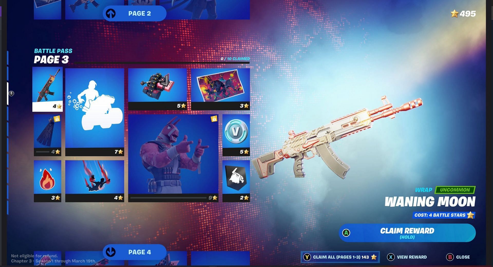 Page 3 of the Battle Pass (Image via Fortnite)