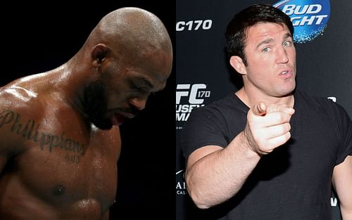 Jon Jones (left) & Chael Sonnen (right)