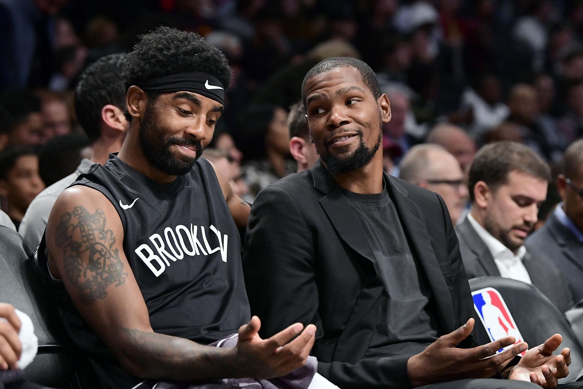 The Brooklyn Nets&#039; Covid outbreak could see Kyrie Irving return to help Kevin Durant carry the team. [Photo: Bleacher Report]