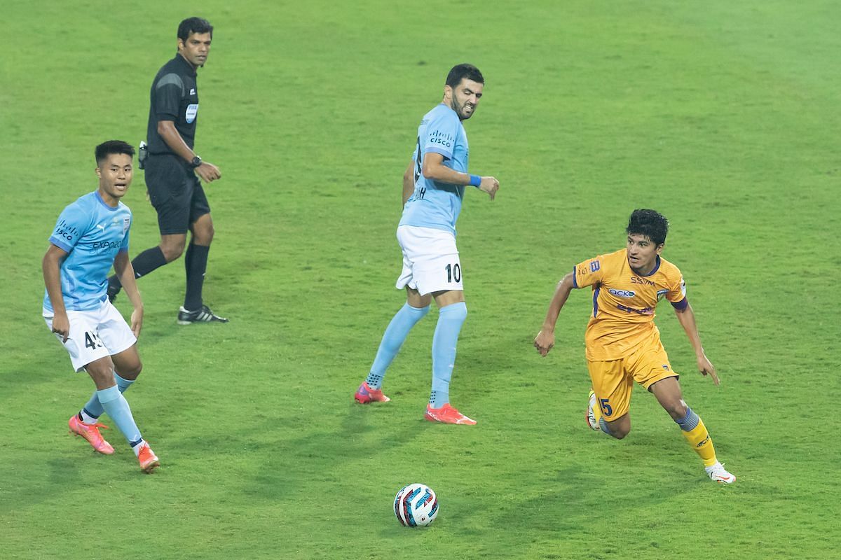 Anirudh Thapa didn&#039;t have the best of games. (Image courtesy: ISL social media)