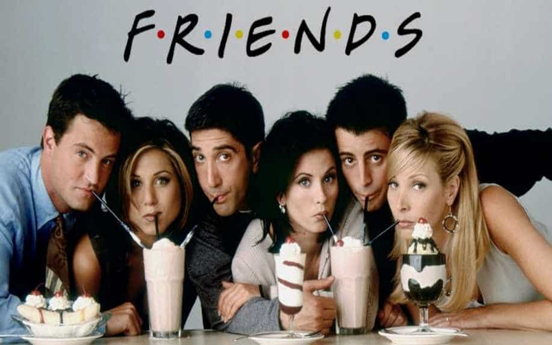 The cast of Friends - Monica, Rachel, Chandler, Ross, Phoebe, and Joey (Image via IMDb)
