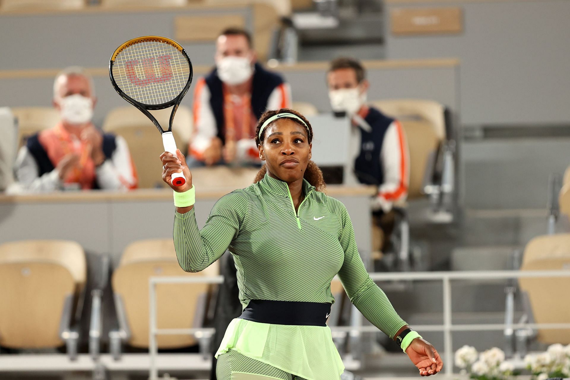 Serena Williams at the 2021 French Open.