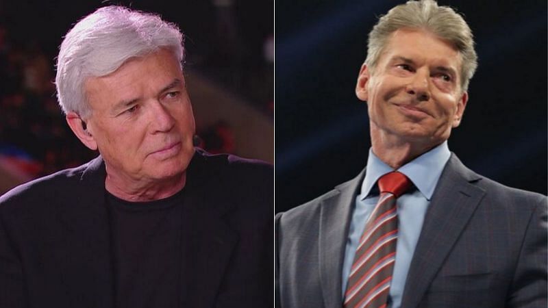 Eric Bischoff (left); Vince McMahon (right)