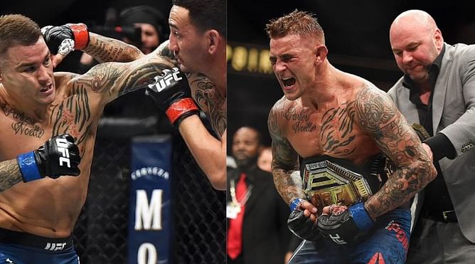"Max is a big guy, probably 180s or 190s" - Dustin Poirier recaps his interim title win against Max Holloway at UFC 236
