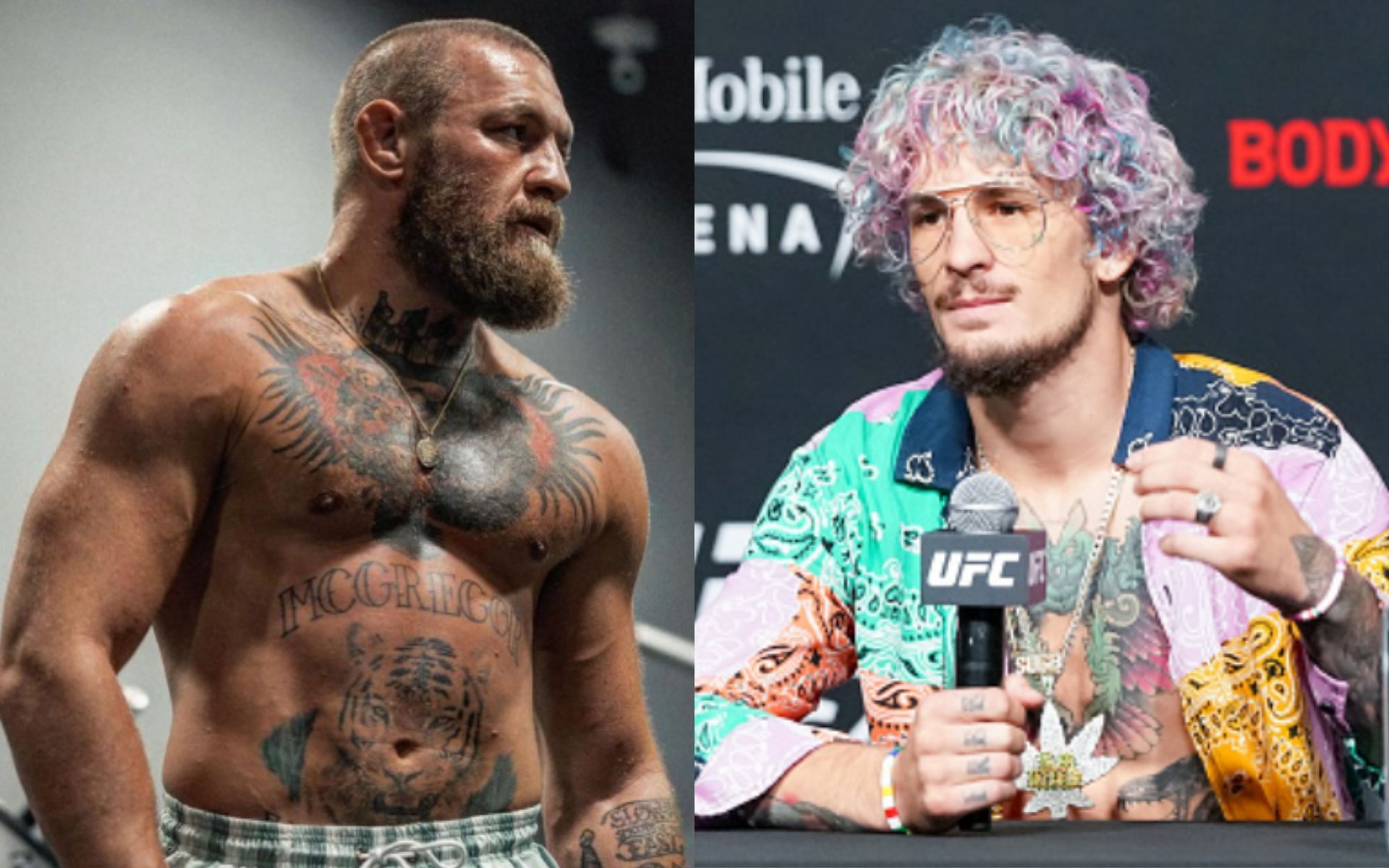 Conor McGregor (left); Sean O&#039;Malley (right) (*Images courtesy: @thenotoriousmma Instagram; Getty)