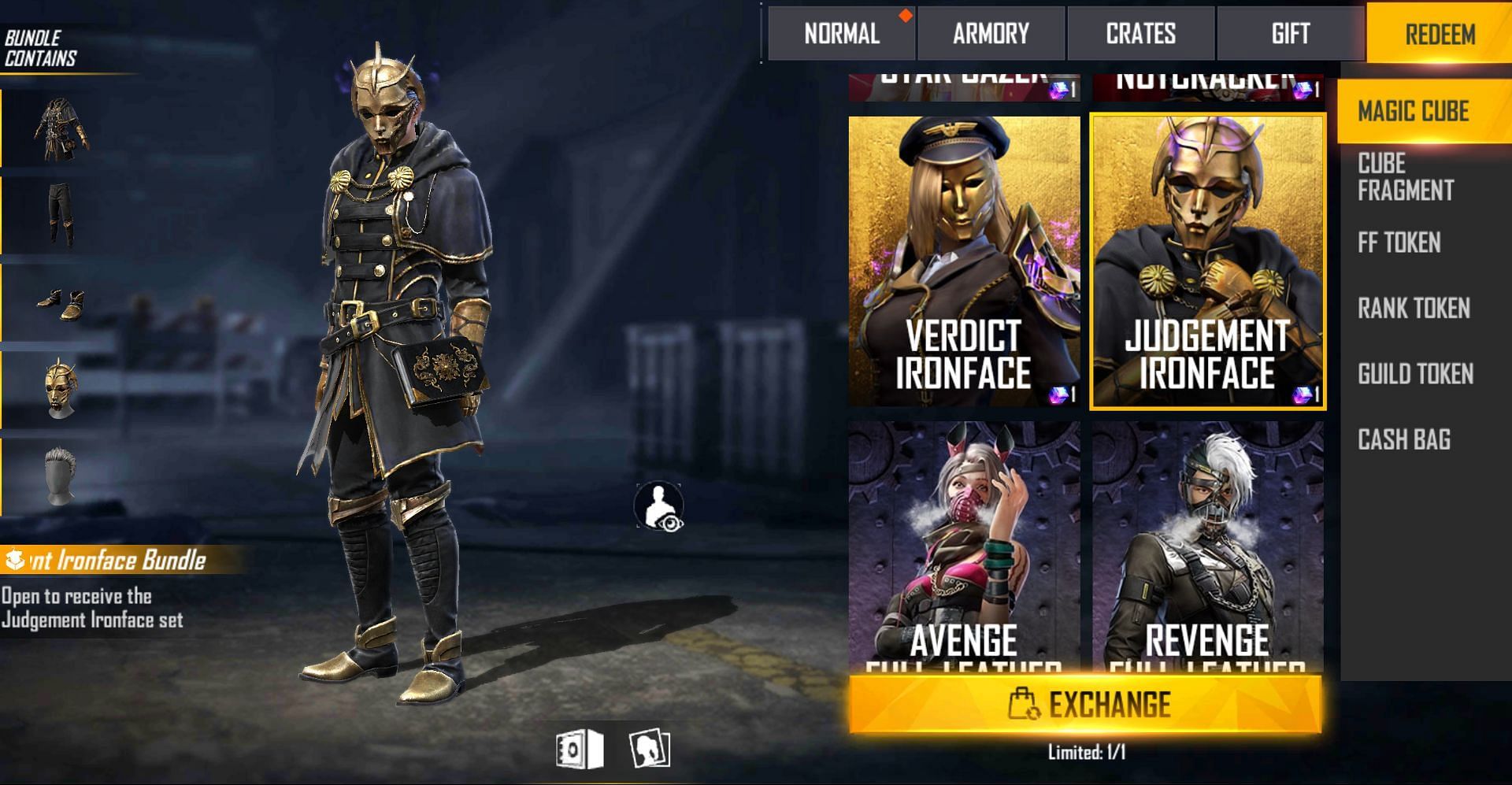 The golden mask is the main attaction (Image via Free Fire)