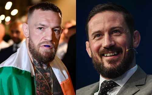 Conor McGregor (left); John Kavanagh (right)