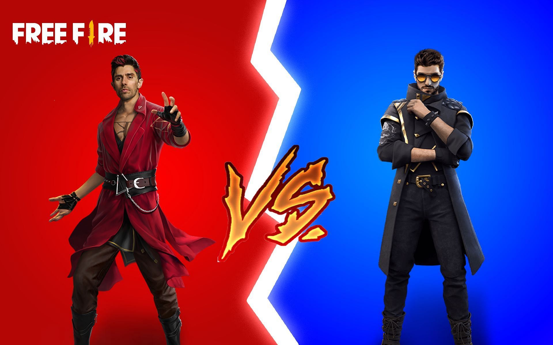 Assessing K and DJ Alok for the CS mode in Free Fire (Image via Sportskeeda)