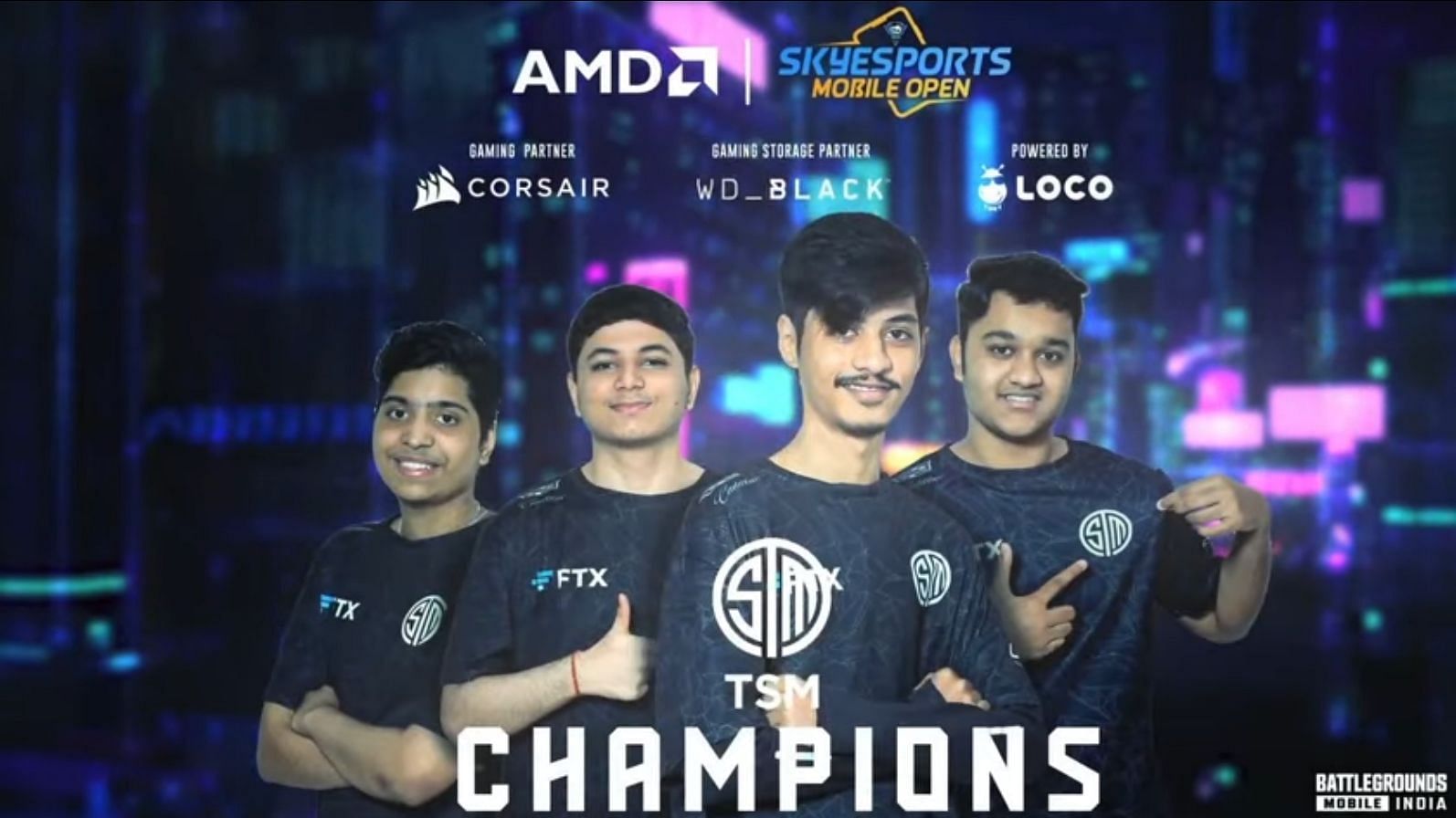 TSM took home 12 lakhs after clinching the Skyesports Mobile BGMI Open (Image via Skyesports/YouTube)