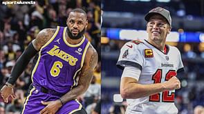 "LeBron has won it 3 times. I'll have to play for another 16 years" - Tom Brady jokes about extending his NFL career to beat LeBron James