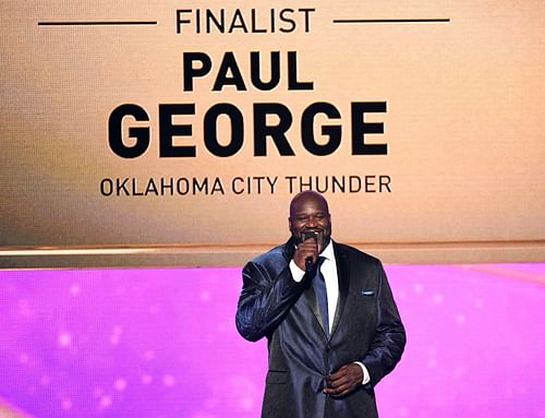 Shaquille O'Neal at the 2019 NBA Awards.