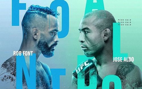 Rob Font vs. Jose Aldo poster via Instagram @josealdojunioroficial