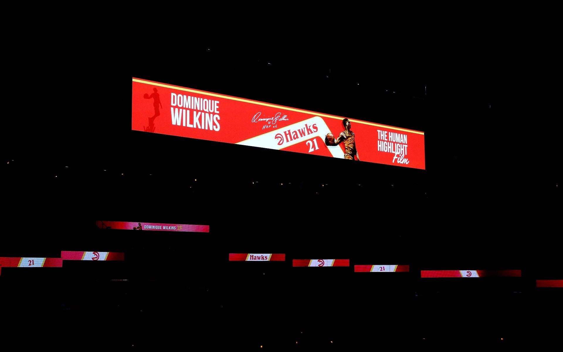 Atlanta Hawks unveil Dominique Wilkins&#039; statue.