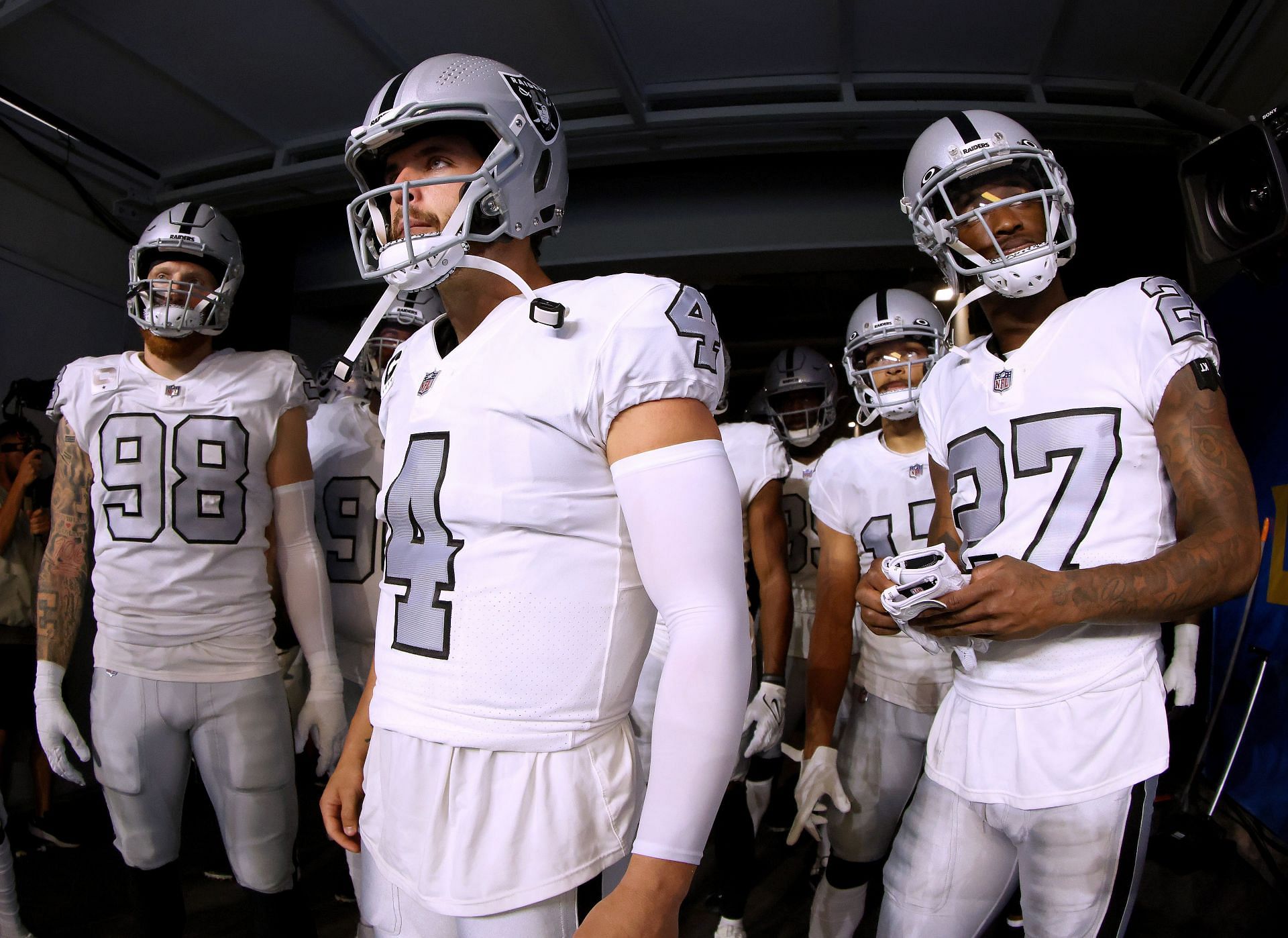 Raiders all clearance white uniforms