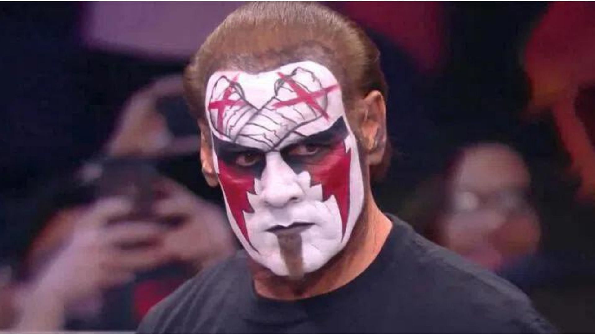 Sting rocking CM Punk inspired face paint at AEW Dynamite: Holiday Bash