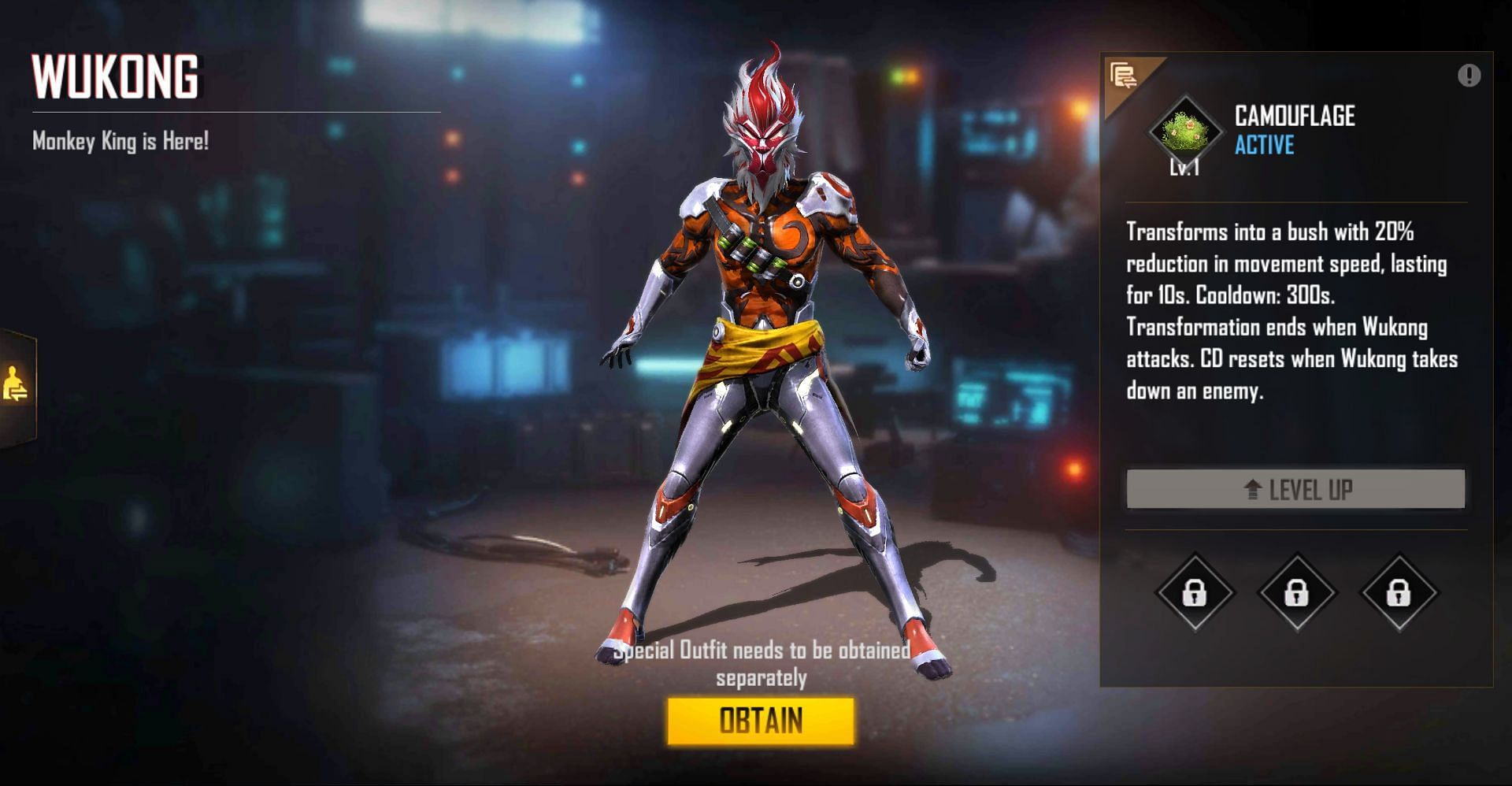 Camouflage was first reworked and then nerfed (Image via Free Fire)