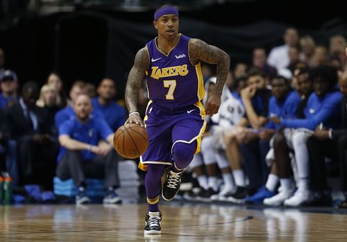 LA Lakers vs. Dallas Mavericks; 2018, during Isaiah Thomas' tenure with the Lakers