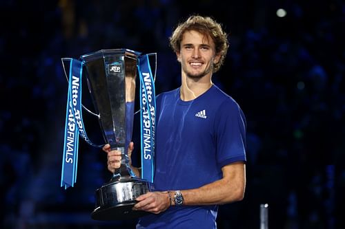 Alexander Zverev with the Nitto ATP World Tour Finals trophy