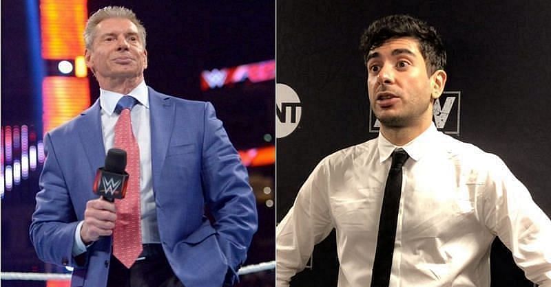 Vince McMahon (left) and Tony Khan (right)