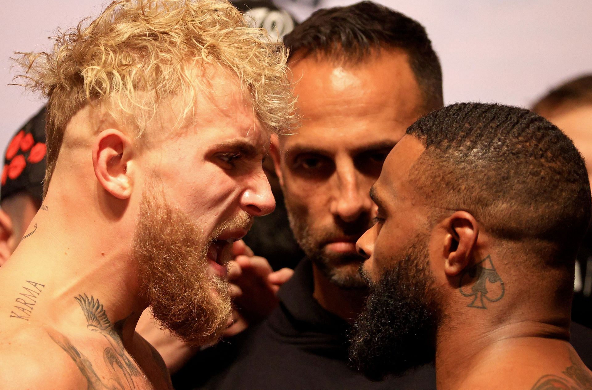 Jake Paul v Tyron Woodley - Weigh-in