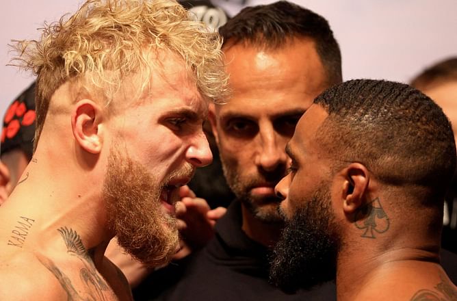 "I don't think people should be too hard on him" - Jake Paul explains why Tyron Woodley's legacy should not take a hit if he loses