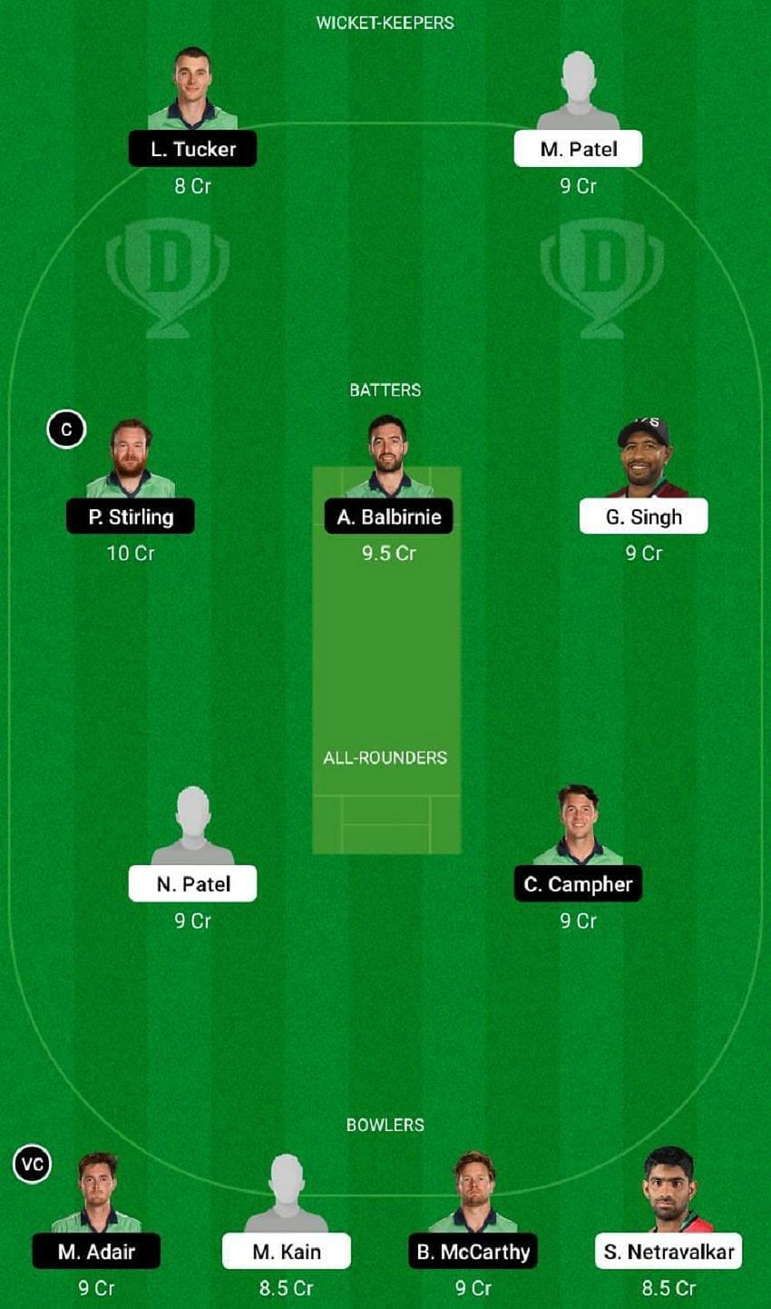 USA vs IRE Dream11 Fantasy Tip #1