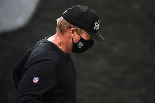 Former Las Vegas Raiders head coach Jon Gruden