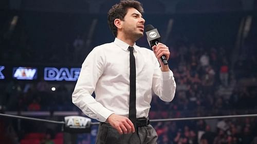 Tony Khan at an AEW Dark event