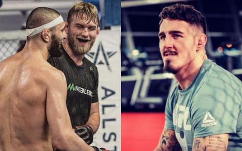 Khamzat Chimaev and Alexander Gustafsson (Left), Tom Aspinall (Right) [Images: @khamzat_chimaev, @tomaspinall93 on Instagram]