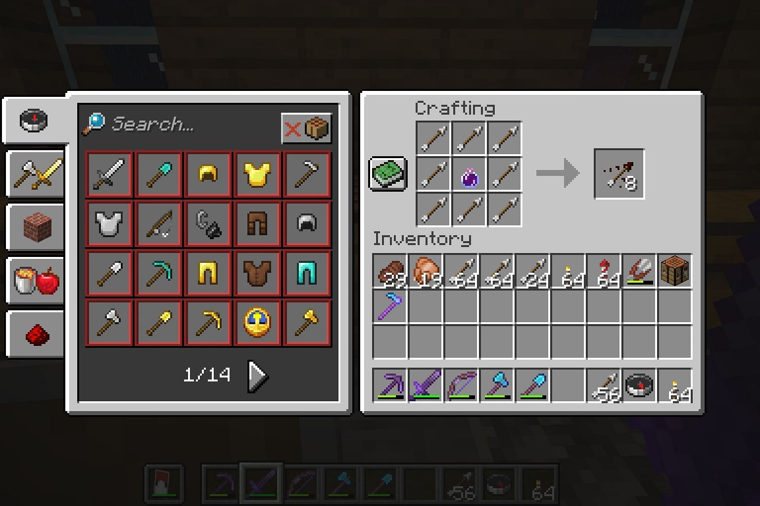 Arrows of Harming provide instant and great damage to most targets (Image via Mojang)