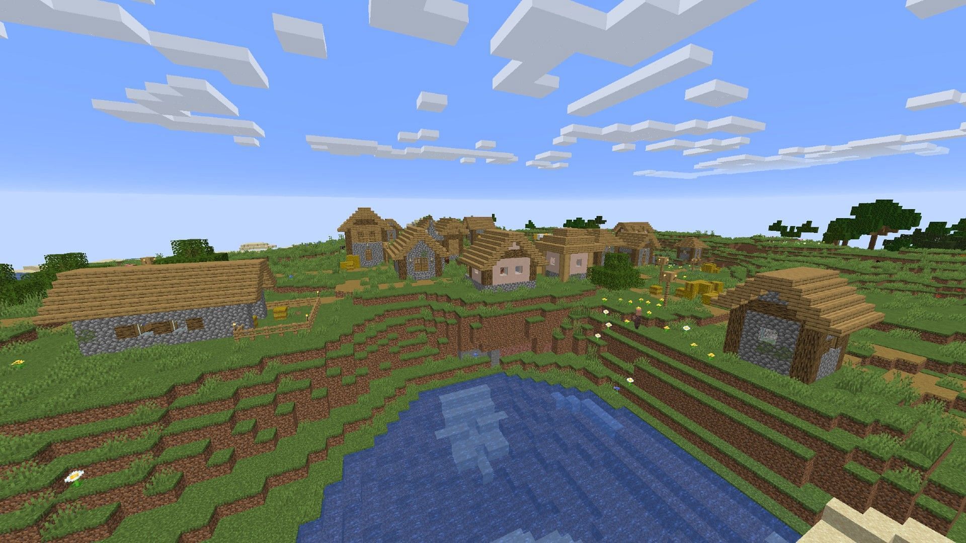 Villagers aren&#039;t likely to notice a few golden ingots going missing (Image via Mojang)
