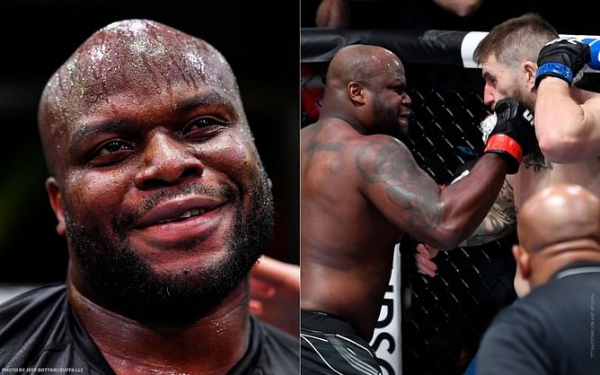 Watch: Derrick Lewis hilariously throws his cup into the crowd following UFC Fight Night win over Chris Daukaus