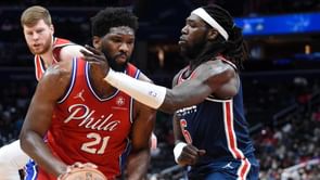 "Stand on your toughness" - Montrezl Harrell questions Joel Embiid's tough demeanor after their scuffle during the Philadelphia 76ers vs Washington Wizards game
