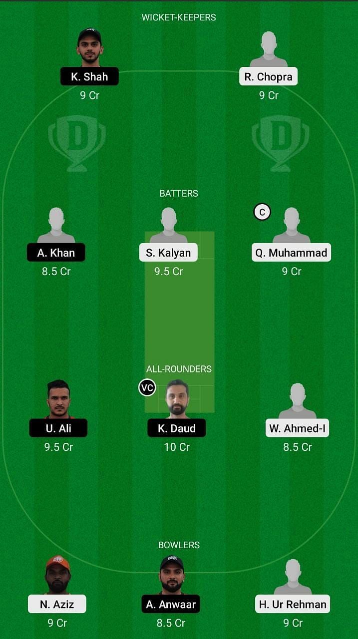 AJM vs SHA Dream11 Fantasy Suggestion #2