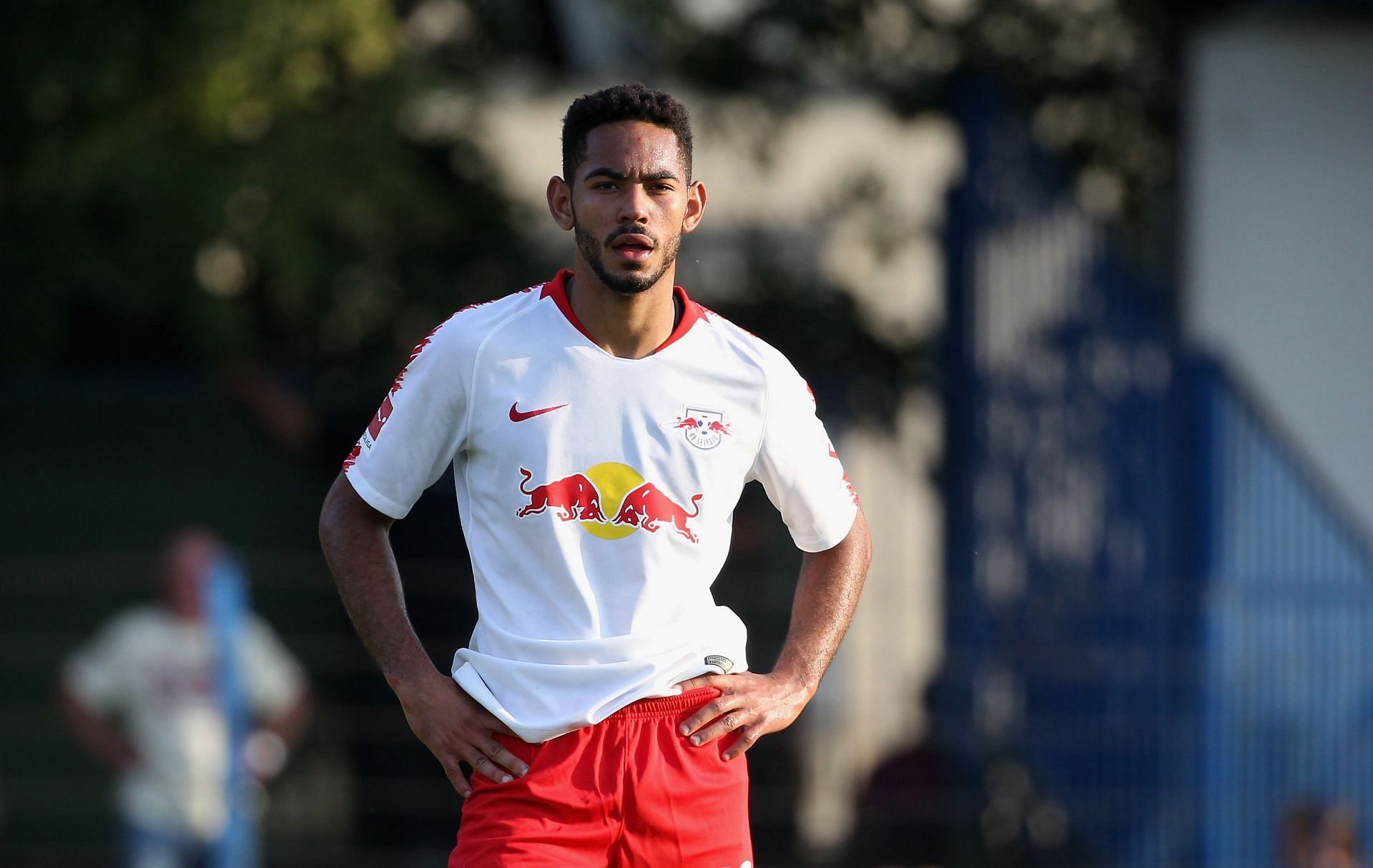 Matheus Cunha in action for RB Leipzig in a pre-season friendly ahead of the 2018-19 season