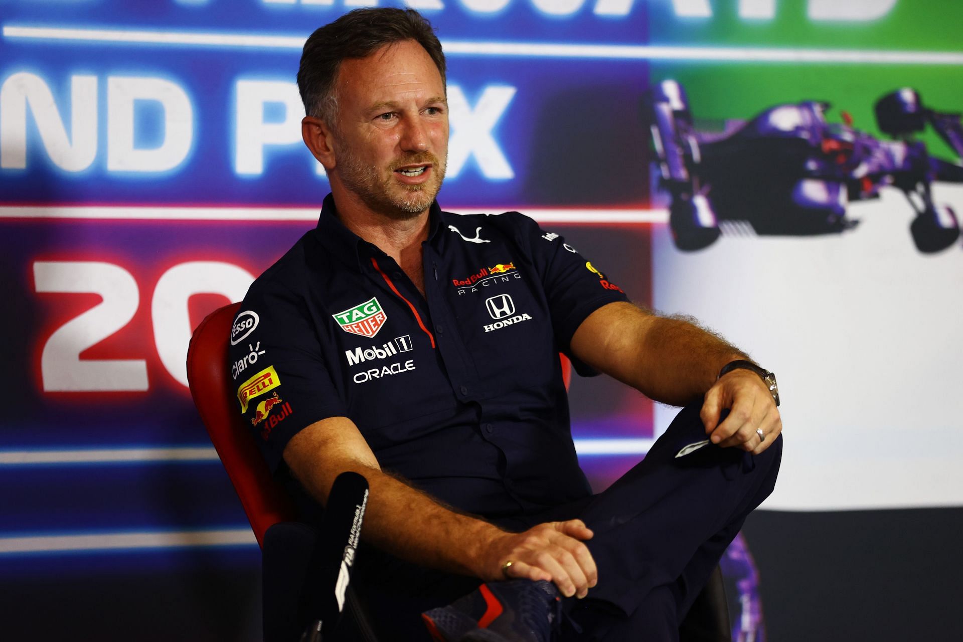 Christian Horner, Red Bull team principal, at the F1 Grand Prix of Abu Dhabi