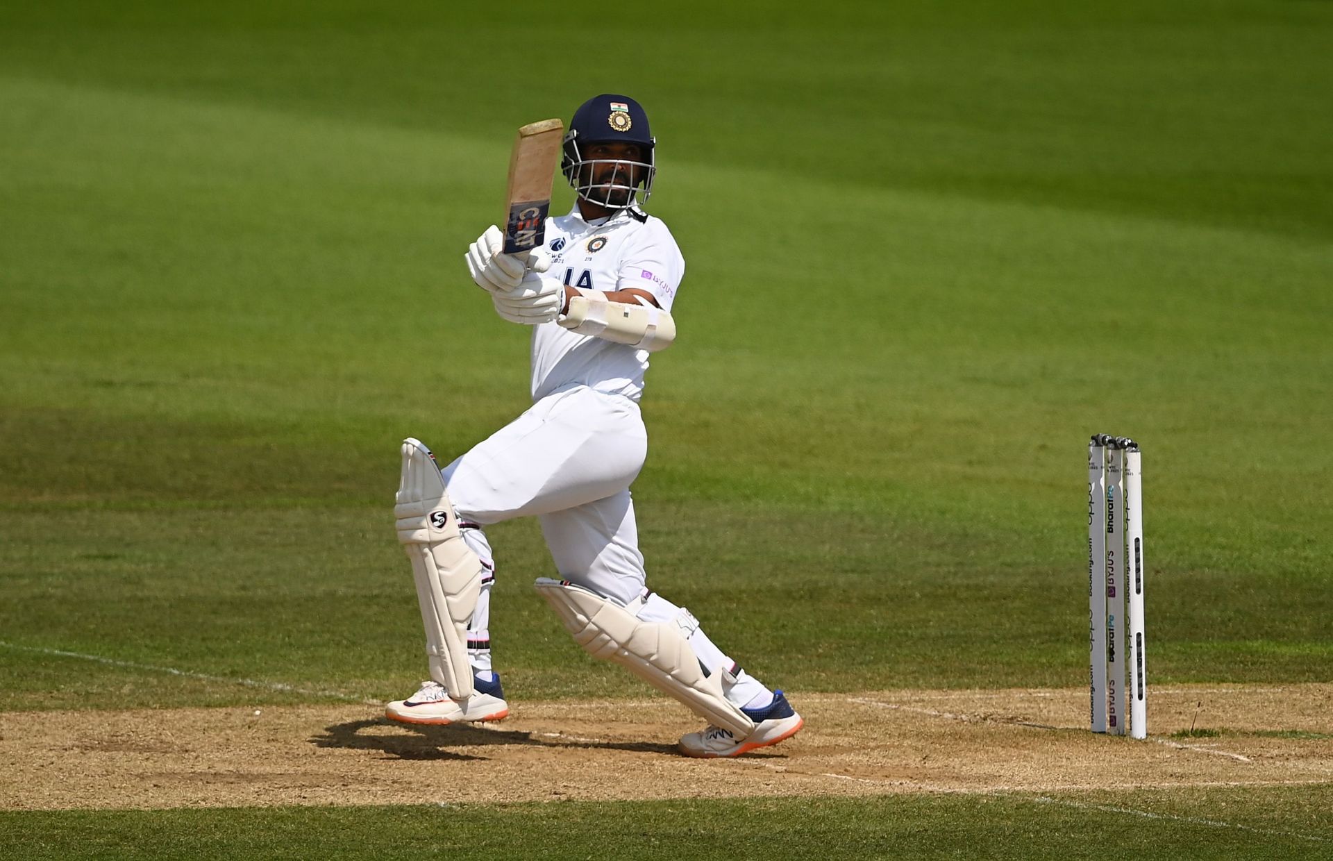 Ajinkya Rahane fell to a poor shot in the second innings of the Centurion Test