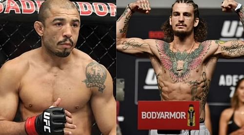 Jose Aldo (left) and Sean O'Malley (right)