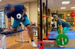 [Watch] "Ain't stoping my Hustle"- Rohit Sharma hits the gym to build on his fitness