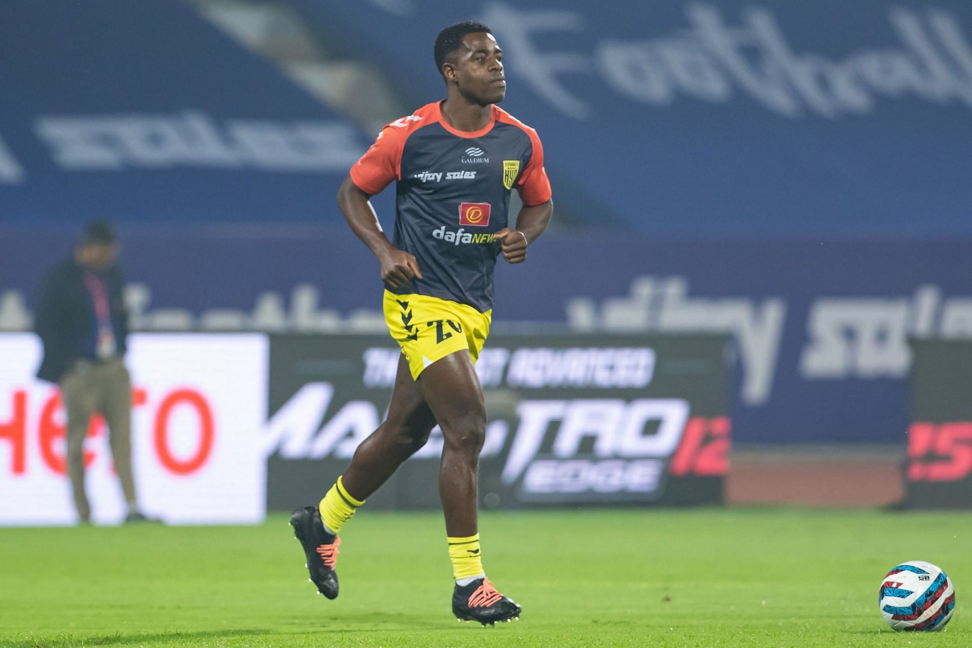 Ogbeche scored the equalizer for Hyderabad FC (Image courtesy: ISL social media)