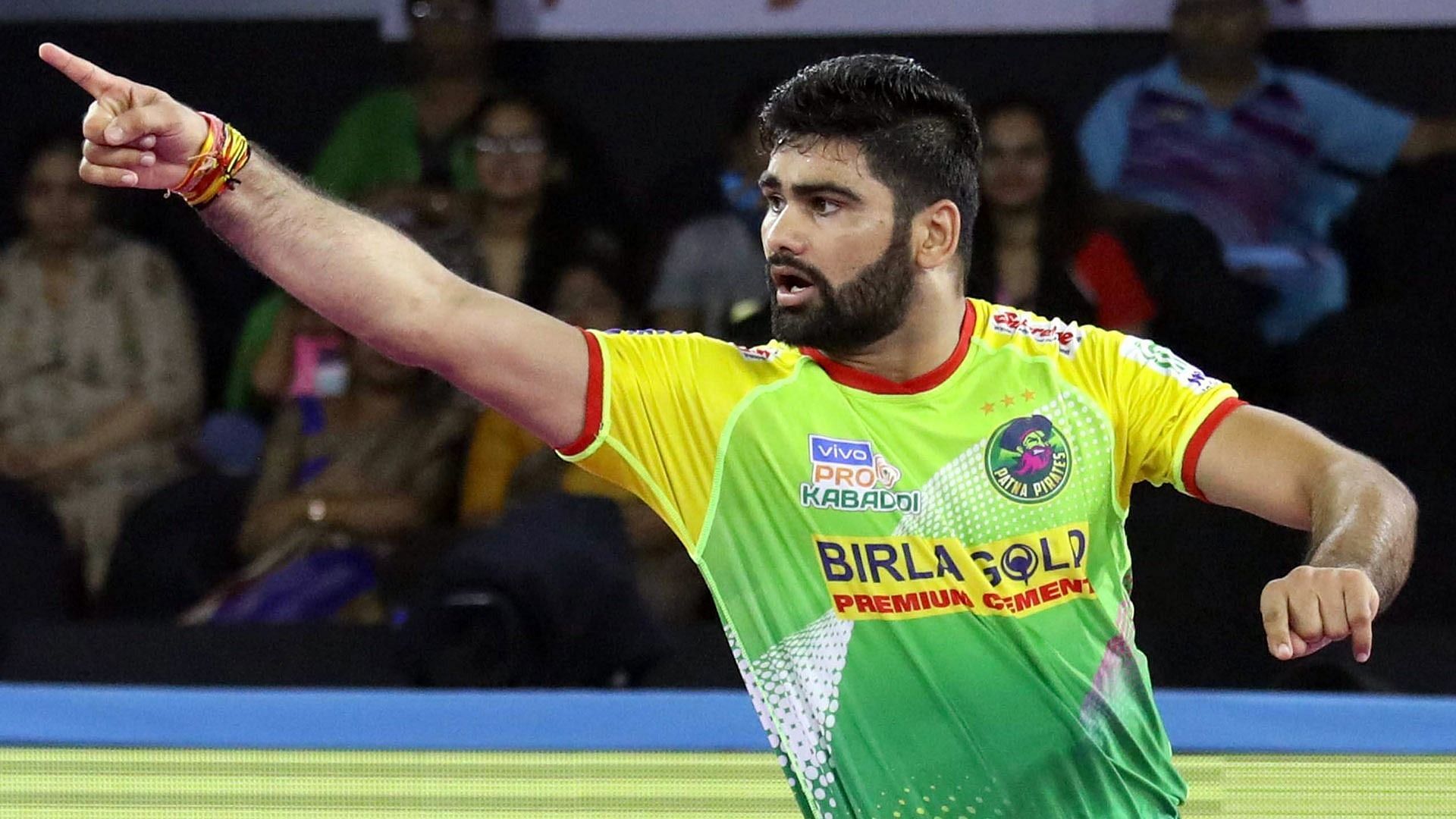 Pardeep Narwal in action for Patna Pirates - Image Courtesy: PKL