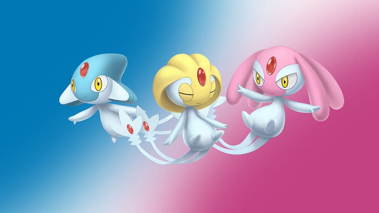 The Lake Trio of the Sinnoh region. (Image via The Pokemon Company)