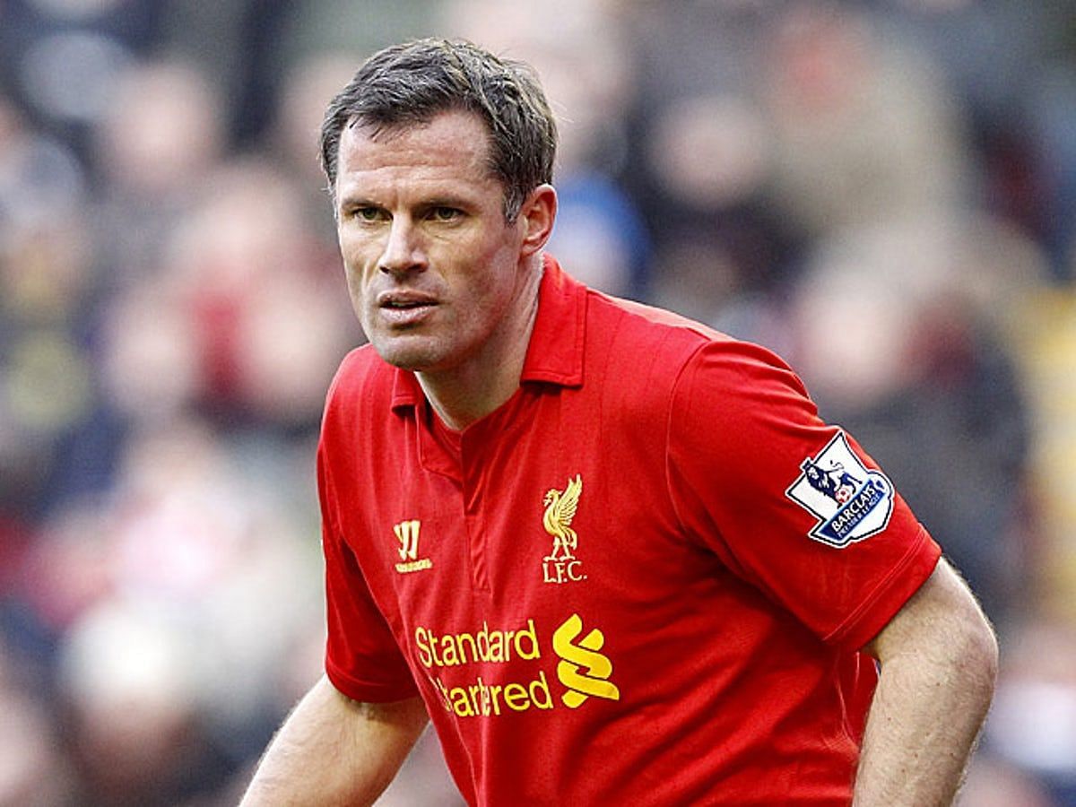 Jamie Carragher in action for Liverpool