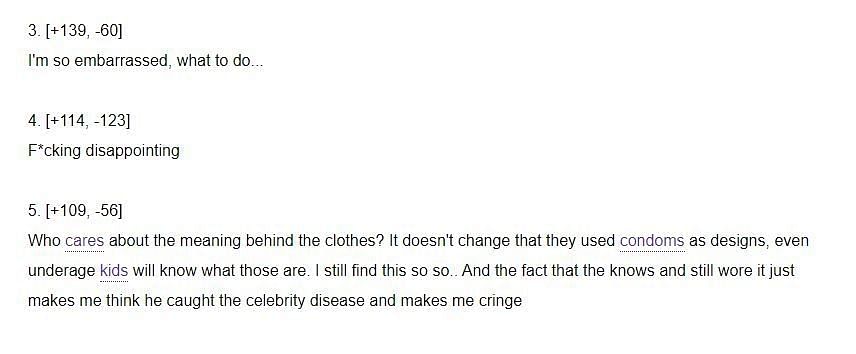 Comments criticizing BT&#039; J-Hope (Screenshot from Pann-Choa Blogpost)