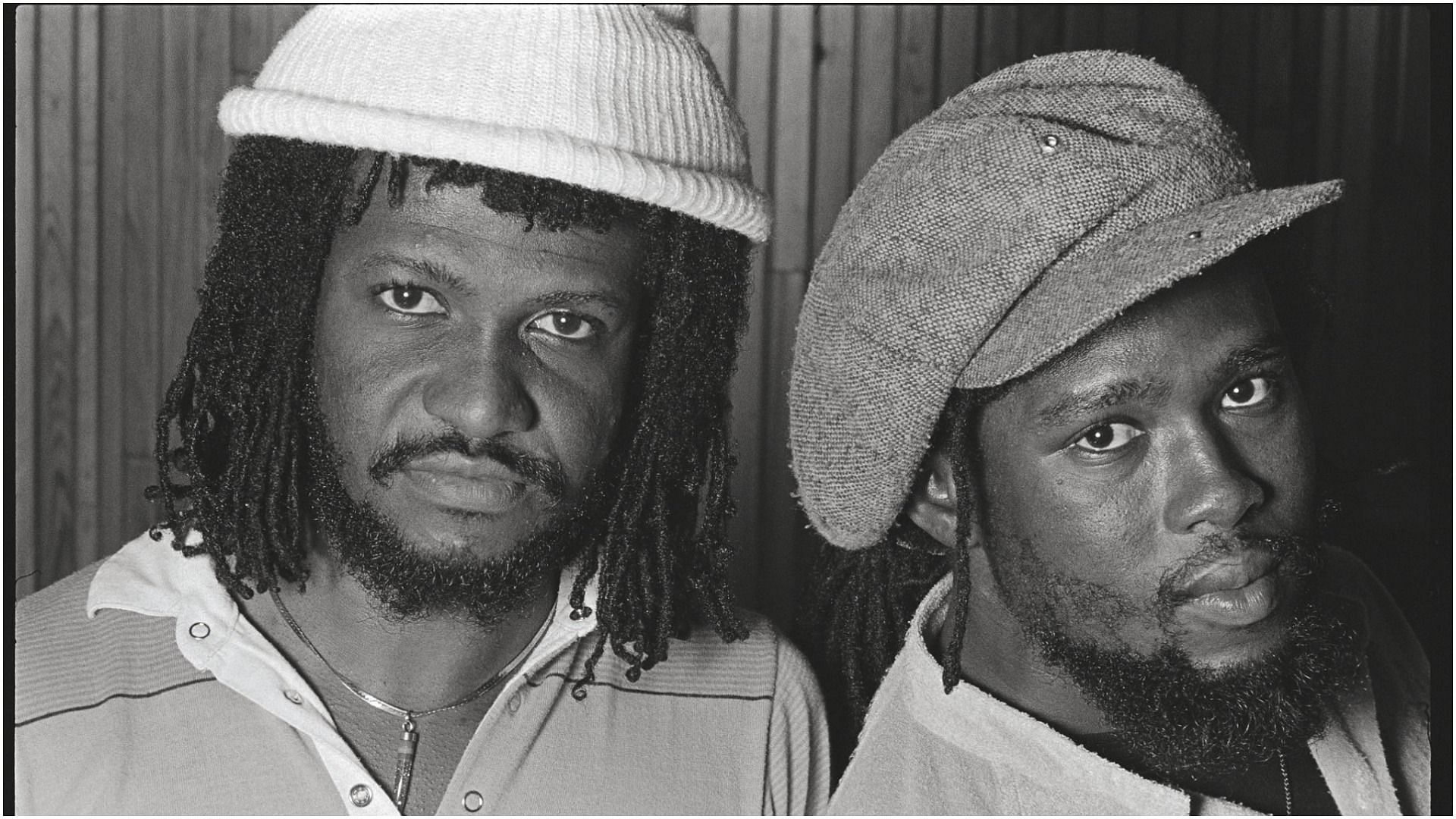 Reggae Musicians Sly Dunbar and Robbie Shakespeare (Image by Lynn Goldsmith via Getty Images)