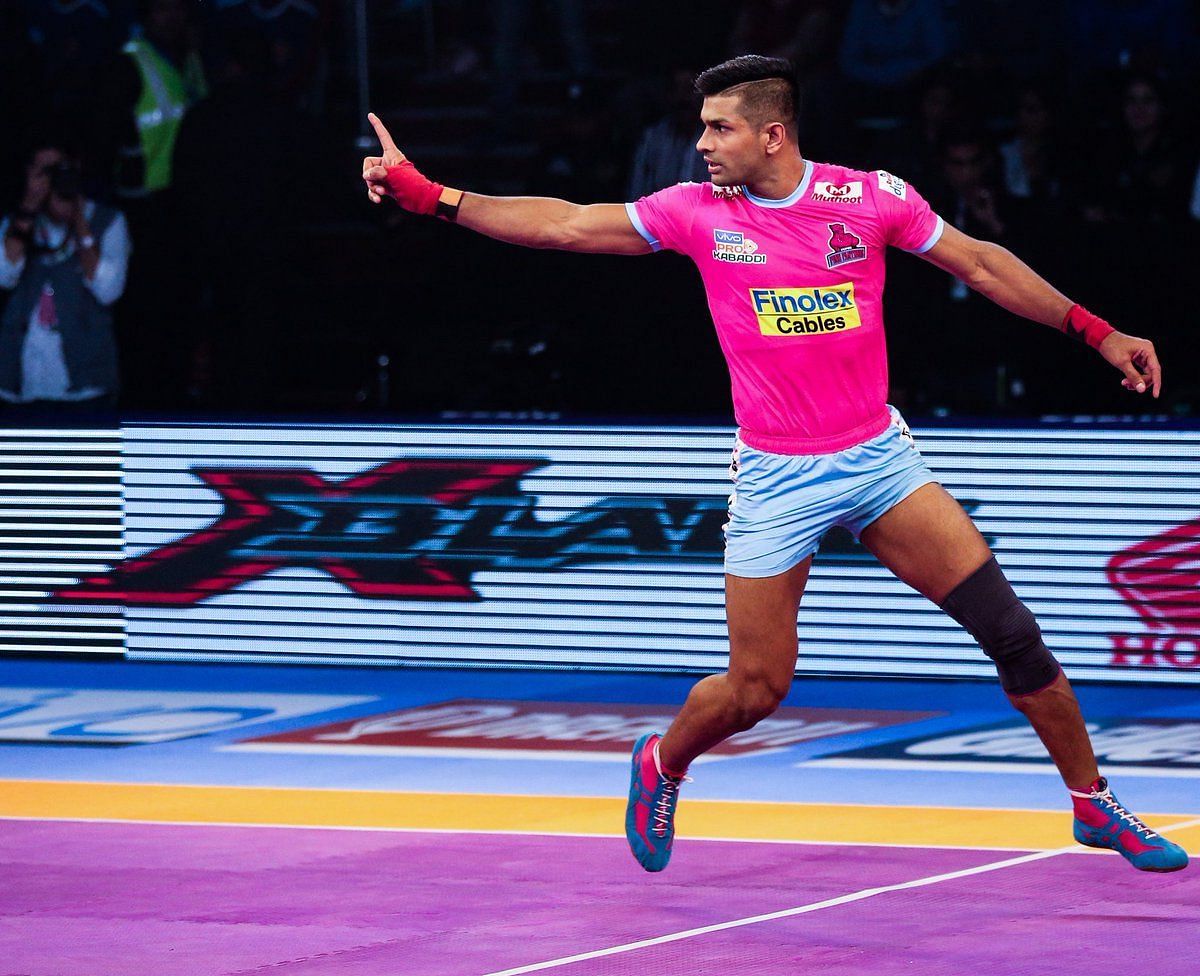 Deepak Niwas Hooda bounced back into form for Jaipur Pink Panthers [PC: Twitter, image from PKL 7]