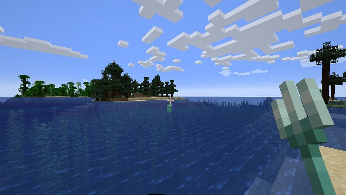 Trident in Minecraft (Image via Minecraft)