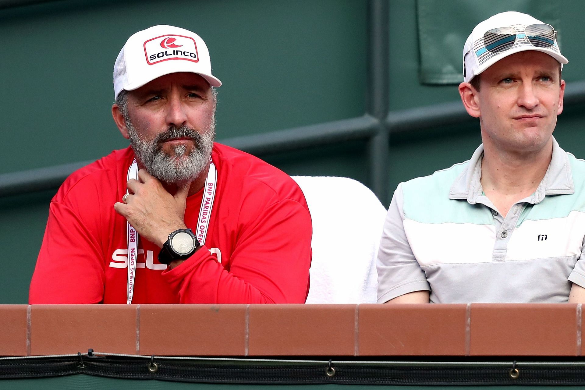 Craig Boynton (left) at the 2021 BNP Paribas Open in Indian Wells
